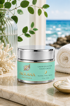 Silver jar of Frolana Natural Growth Factor Night Cream with Pearl Aqua label