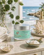 Frolana Natural Timeless Hydration Day Cream on a coastal bathroom counter