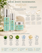 Frolana Natural Daily Essentials Routine visible benefits for gentle cleansing, firming support, and lasting hydrationes.