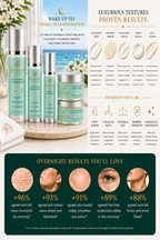 Immerse your skin in an intensive evening sanctuary that works with your body's nightly repair cycle. This five-piece regimen deploys plant-based retinol alternatives, copper peptides, and growth factors to restore density and visibly smooth facial contours, the eye area, and the neck.

Experience a structural reset that awakens your complexion to a deeply volumized, radiant appearance without a hint of morning dehydration fatigue.
