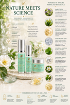 Frolana Natural Lift & Firm Trio with Bakuchiol, Copper Peptides, Haloxyl, Volufiline, Majestem, and Sacha Inchi Peptides