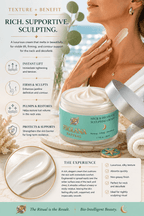 Frolana Natural Neck & Décolleté Sculpting Cream texture for crepey-looking mature skin